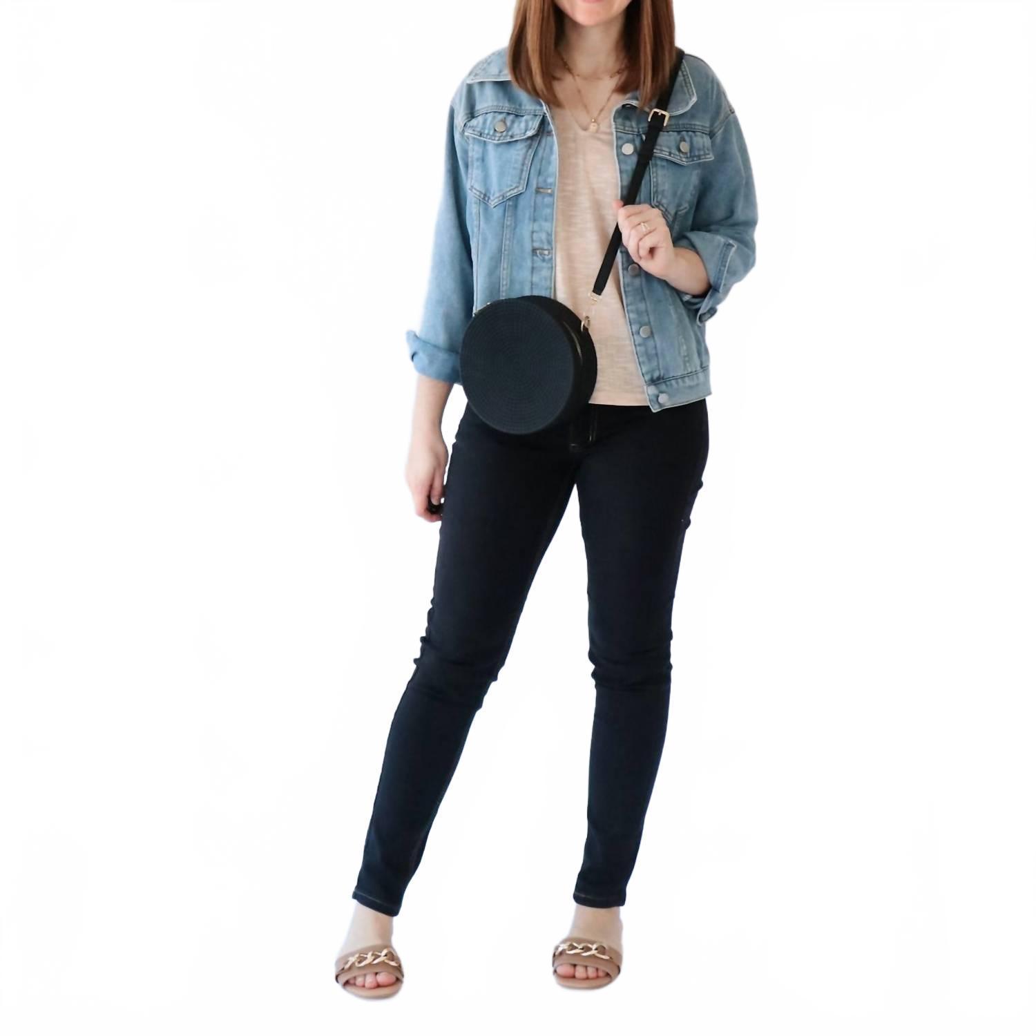 New Nina Rossi S-Plus Stretch Skinny Jeans In Black